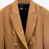 blazer 6 bouton MARRON