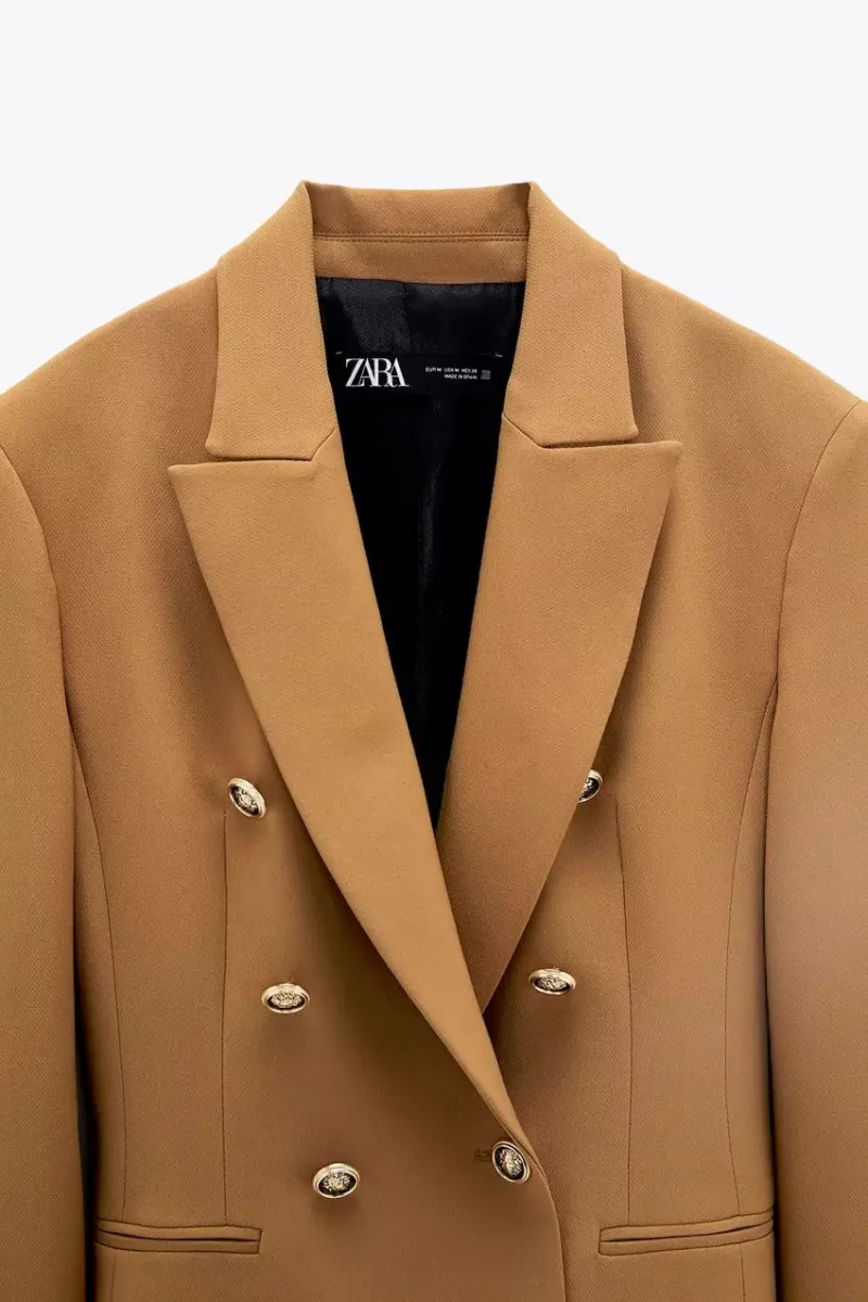 blazer 6 bouton MARRON